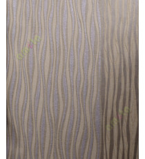 Peanut brown vertical curved stripes home decor wallpaper for walls